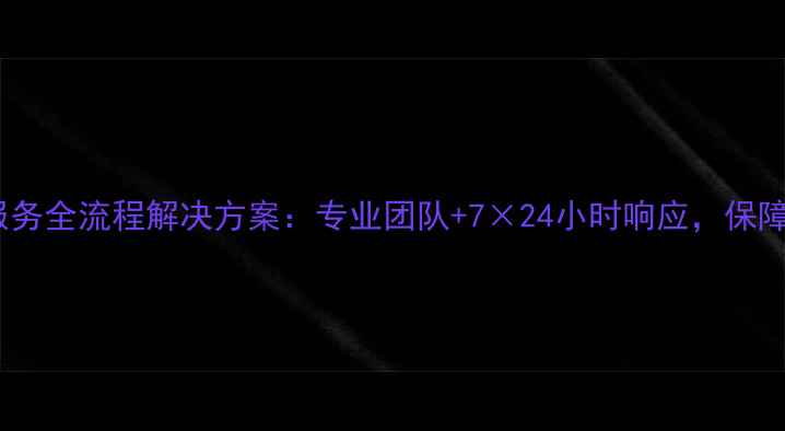 图片 数据恢复售后服务全流程解决方案：专业团队+7×24小时响应，保障您的数据安全1