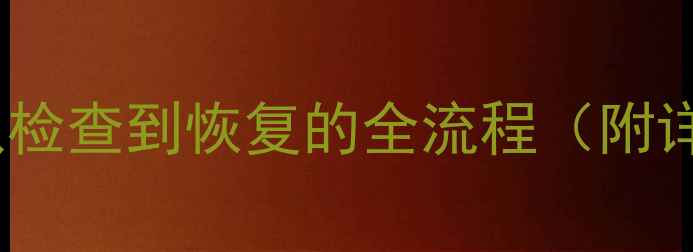 图片 数据恢复时间表：从检查到恢复的全流程（附详细恢复时间参考）2