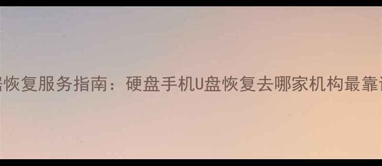 图片 数据恢复服务指南：硬盘手机U盘恢复去哪家机构最靠谱？