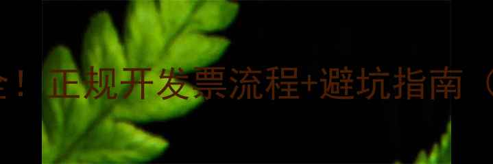 图片 数据恢复费用全！正规开发票流程+避坑指南（附费用清单）2