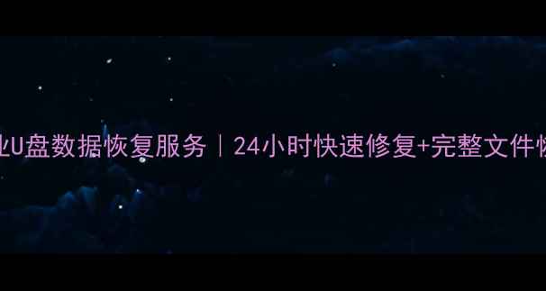 图片 新乡专业U盘数据恢复服务｜24小时快速修复+完整文件恢复保障