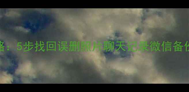 图片 旧手机数据恢复全攻略：5步找回误删照片聊天记录微信备份（附专业工具推荐）