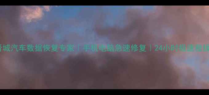 图片 晋城汽车数据恢复专家｜手机电脑急速修复｜24小时极速救援2