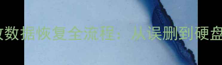 图片 智能算法驱动的高效数据恢复全流程：从误删到硬盘修复的7大核心技术