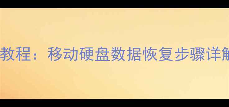 图片 最新数据恢复教程：移动硬盘数据恢复步骤详解与专业指南1