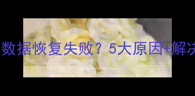 图片 服务器备份数据恢复失败？5大原因+解决方案全！2