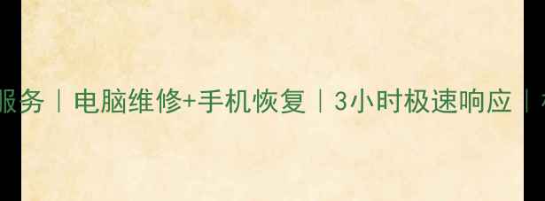 图片 杭州专业数据恢复服务｜电脑维修+手机恢复｜3小时极速响应｜杭州市民信赖品牌2