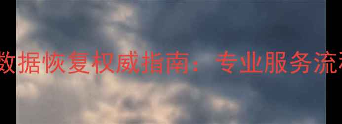 图片 杭州硬盘数据恢复权威指南：专业服务流程与案例2