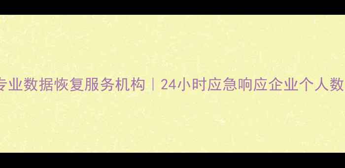 图片 株洲天元区专业数据恢复服务机构｜24小时应急响应企业个人数据拯救专家1