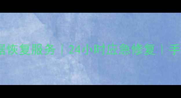 图片 河源专业电脑数据恢复服务｜24小时应急修复｜手机硬盘恢复专家2