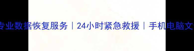 图片 济南历城区专业数据恢复服务｜24小时紧急救援｜手机电脑文件修复专家1