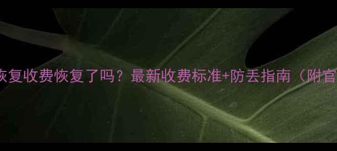 图片 深圳数据恢复收费恢复了吗？最新收费标准+防丢指南（附官方文件）2
