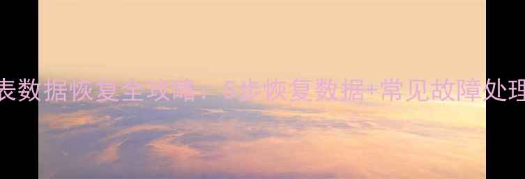 图片 燃气表数据恢复全攻略：5步恢复数据+常见故障处理技巧