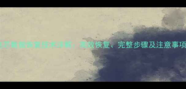 图片 电芯数据恢复技术详解：高效恢复、完整步骤及注意事项2