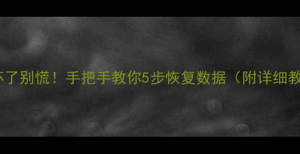 图片 硬盘坏了别慌！手把手教你5步恢复数据（附详细教程）2