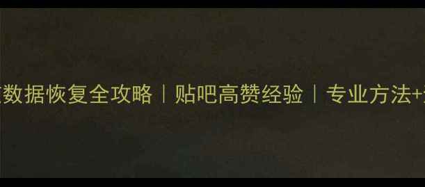 图片 硬盘坏道数据恢复全攻略｜贴吧高赞经验｜专业方法+避坑指南