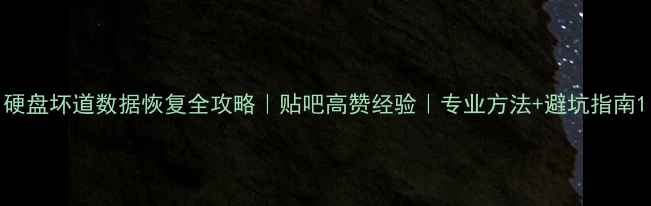 图片 硬盘坏道数据恢复全攻略｜贴吧高赞经验｜专业方法+避坑指南1