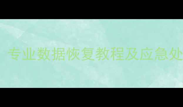 图片 硬盘病毒感染数据丢失？专业数据恢复教程及应急处理指南（附实操步骤）2