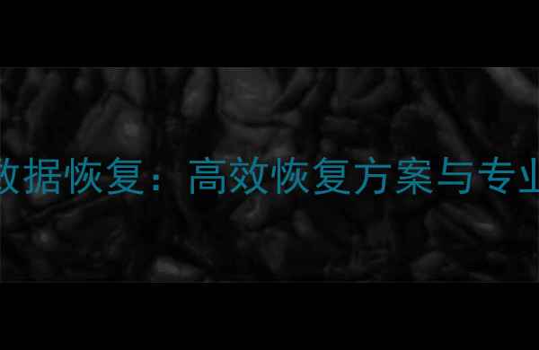 图片 网站支付系统数据恢复：高效恢复方案与专业数据修复指南