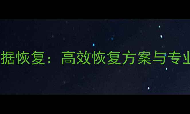 图片 网站支付系统数据恢复：高效恢复方案与专业数据修复指南2