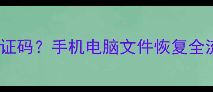 图片 联灿数据恢复无需验证码？手机电脑文件恢复全流程（附避坑指南）2