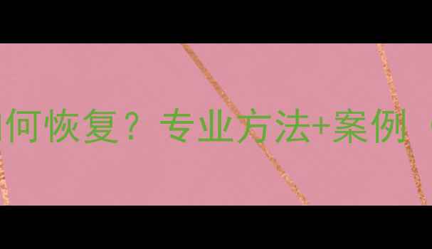 图片 苹果硬盘数据覆盖后如何恢复？专业方法+案例（Mac数据恢复全指南）