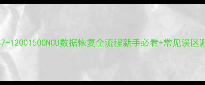 图片 西门子S7-12001500NCU数据恢复全流程新手必看+常见误区避坑指南