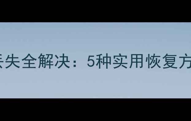 图片 车载导航数据丢失全解决：5种实用恢复方法与操作指南2