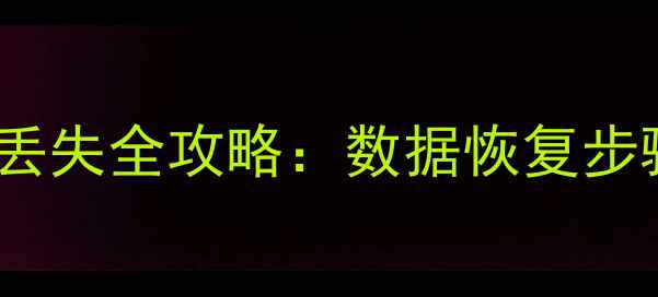 图片 金税系统数据丢失全攻略：数据恢复步骤与注意事项2