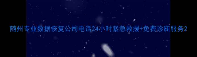 图片 随州专业数据恢复公司电话24小时紧急救援+免费诊断服务2
