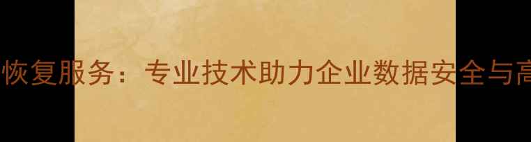 图片 麦思动能数据恢复服务：专业技术助力企业数据安全与高效恢复指南1