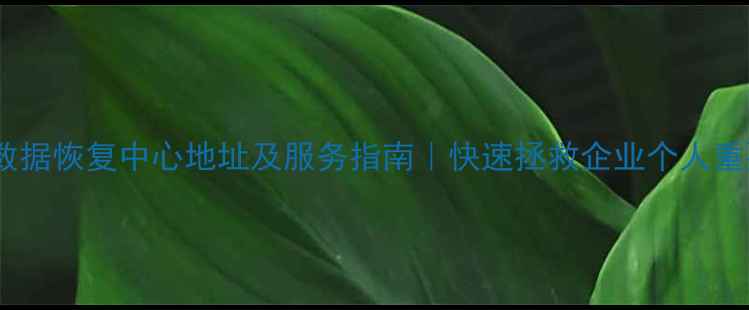 图片 黄骅市数据恢复中心地址及服务指南｜快速拯救企业个人重要数据1