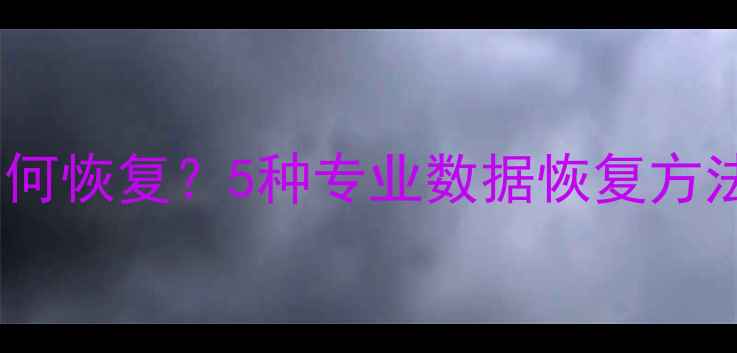 图片 黑客删除数据后如何恢复？5种专业数据恢复方法及风险防范指南1