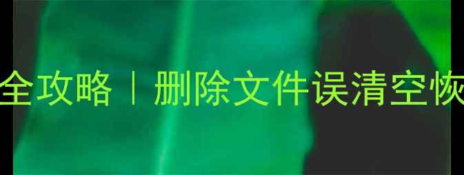 图片 💻手把手教你数据恢复全攻略｜删除文件误清空恢复技巧（附工具推荐）