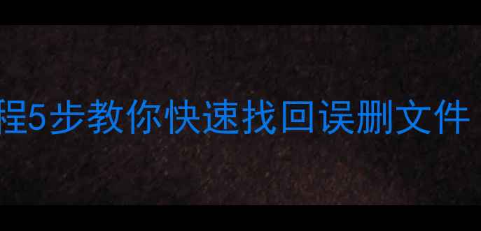 图片 📁壁虎数据恢复教程5步教你快速找回误删文件（附工具下载）📁2