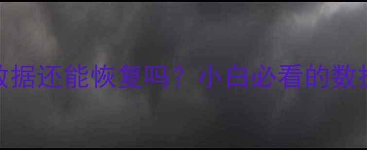 图片 📁扇区清除数据还能恢复吗？小白必看的数据复活指南✨