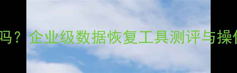 图片 📌数据库恢复大师安全吗？企业级数据恢复工具测评与操作指南（附避坑攻略）2