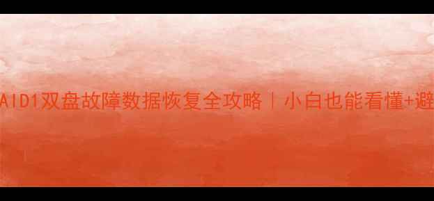 图片 📌群晖RAID1双盘故障数据恢复全攻略｜小白也能看懂+避坑指南1