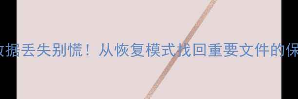 图片 📱iPhone数据丢失别慌！从恢复模式找回重要文件的保姆级教程1