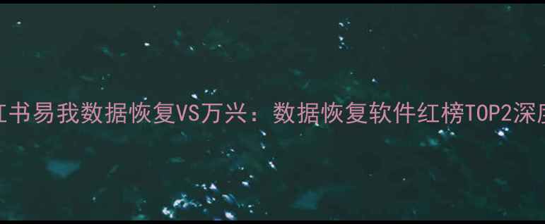 图片 📱小红书易我数据恢复VS万兴：数据恢复软件红榜TOP2深度测评