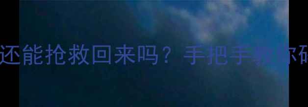 图片 📱手机摔成两半！数据还能抢救回来吗？手把手教你碎屏手机数据恢复教程2