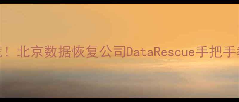 图片 📱手机电脑数据丢失别慌！北京数据恢复公司DataRescue手把手教你3步找回重要文件🔒1