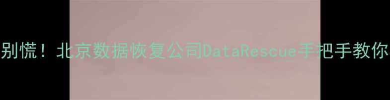 图片 📱手机电脑数据丢失别慌！北京数据恢复公司DataRescue手把手教你3步找回重要文件🔒2