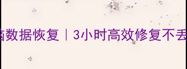 图片 📱💻北京专业笔记本电脑数据恢复｜3小时高效修复不丢失文件｜急修加急服务2