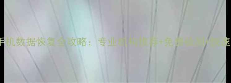 图片 📱💾十堰手机数据恢复全攻略：专业机构推荐+免费检测+快速恢复技巧1