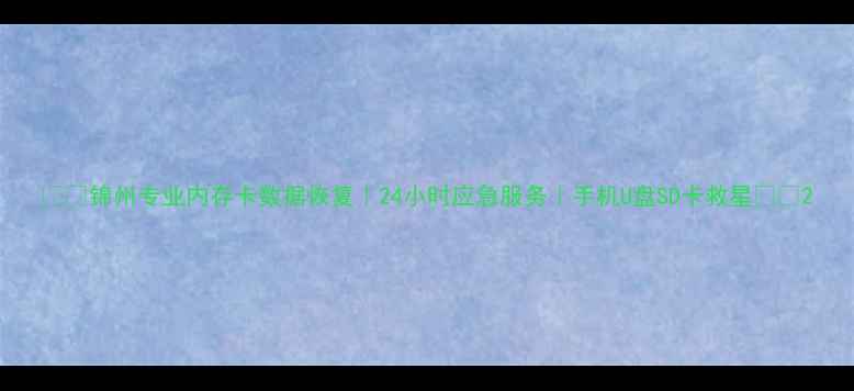 图片 📱💾锦州专业内存卡数据恢复｜24小时应急服务｜手机U盘SD卡救星💻🔧2