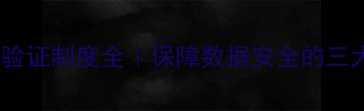 图片 🔥数据恢复验证制度全｜保障数据安全的三大核心流程1