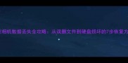 佳能相机数据丢失全攻略从误删文件到硬盘损坏的7步恢复方案