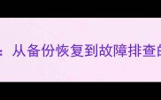 老版系统数据库恢复全攻略从备份恢复到故障排查的完整指南附详细步骤