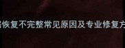 数据恢复不完整常见原因及专业修复方案